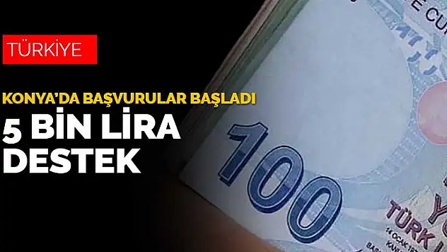 Konya'da kırtasiyecilere destek için başvurular başladı! 5 bin lira