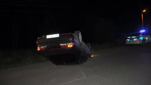 Akşehir'de garip bir trafik kazası!