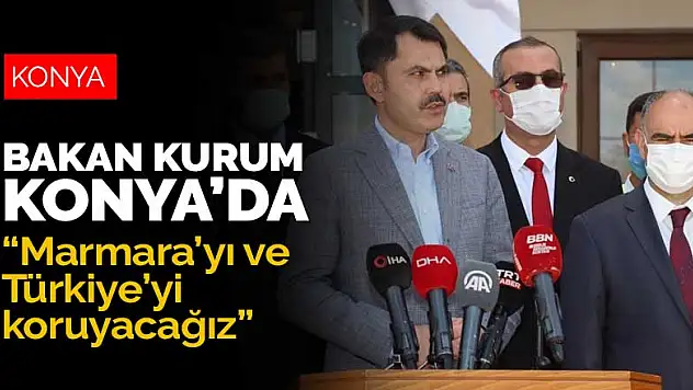 Bakan Kurum Konya'nın Yunak ve Çeltik ilçelerinde incelemelerde bulundu