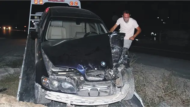 Konya'da otomobiller çarpıştı, araçtakiler yara almadan kurtuldu