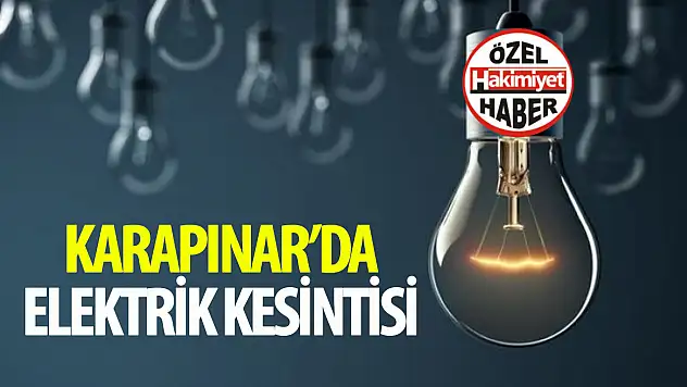 6 Şubat 2024'de Karapınar'da Planlı Elektrik Kesintileri
