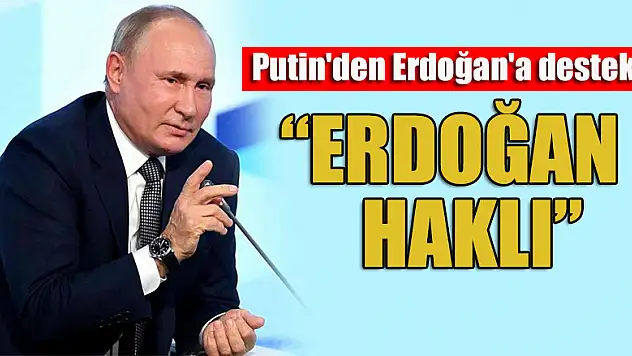Putin'den Erdoğan'a destek: Erdoğan haklı