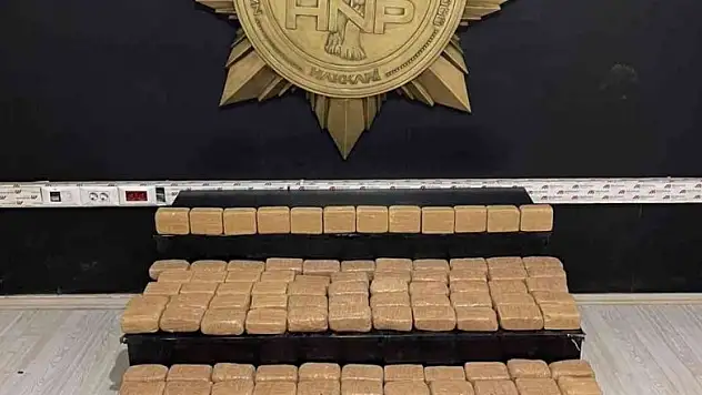 Yüksekova'da 66 kilo eroin ele geçirildi