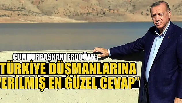 Cumhurbaşkanı Erdoğan: Ilısu Barajı, Türkiye düşmanlarına verilmiş en güzel cevap