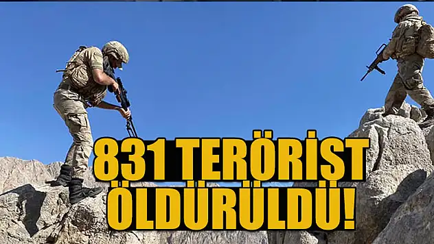 Pençe-Şimşek ve Pençe-Yıldırım harekatlarında 831 terörist etkisiz hale getirildi