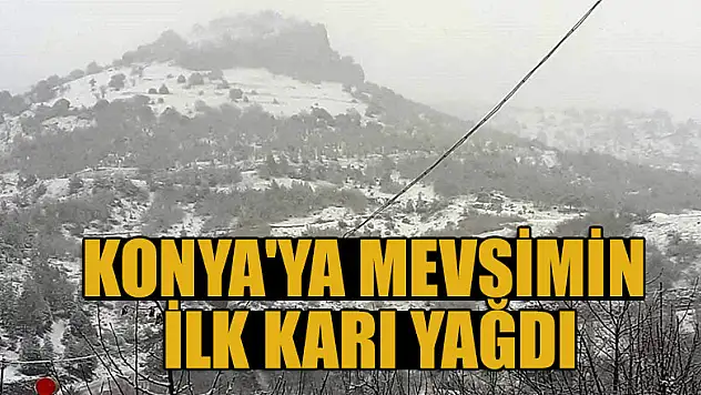 Konya'ya mevsimin ilk karı yağdı
