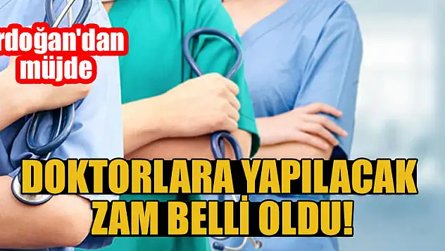 Cumhurbaşkanı Erdoğan'dan müjde: Doktorlara yapılacak zam belli oldu