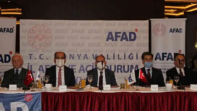 Konya'da İl Afet Risk Azaltma Planı (İRAP) toplantısı gerçekleştirildi