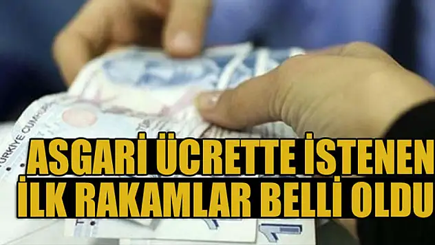 Asgari ücrette istenen ilk rakamlar belli oldu!