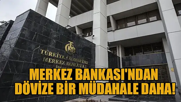 Merkez Bankası'ndan dövize bir müdahale daha!
