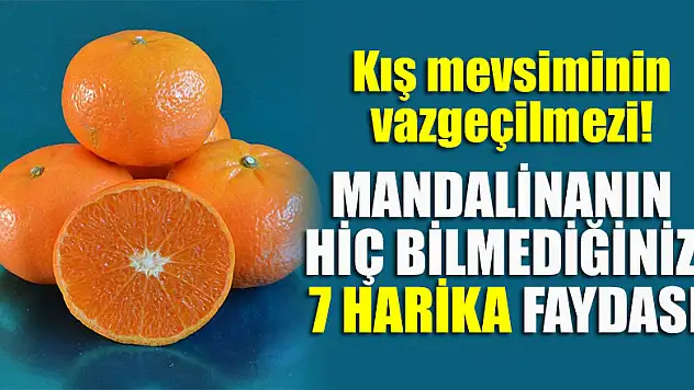 Kış mevsiminin vazgeçilmezi! Mandalinanın hiç bilmediğiniz 7 harika faydası