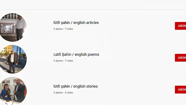 Şahin yabancı dillerde yayın yapan youtube kanalları kurdu