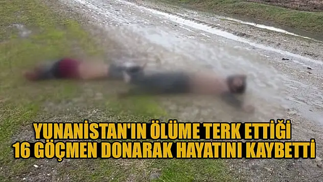 Yunanistan'ın ölüme terk ettiği 16 göçmen donarak hayatını kaybetti