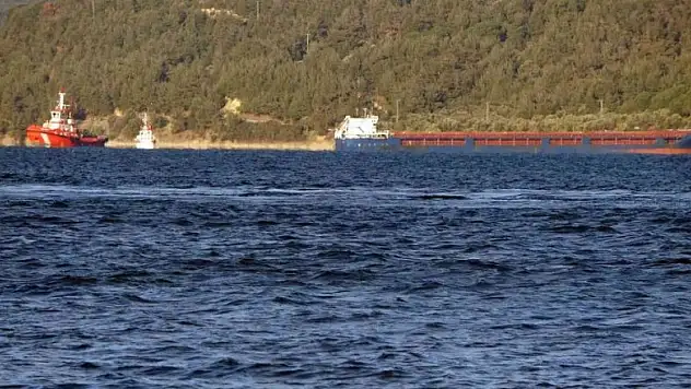 Çanakkale Boğazı'nda gemi karaya oturdu