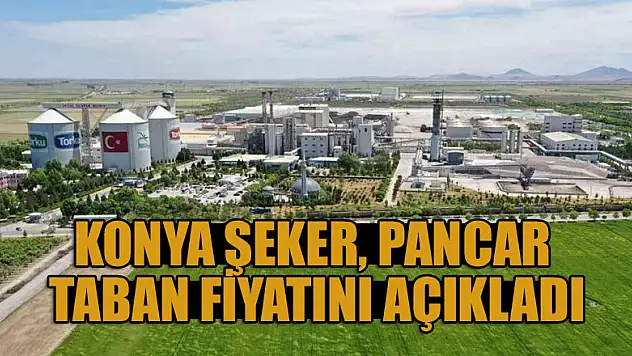 Konya Şeker, pancar taban fiyatını açıkladı
