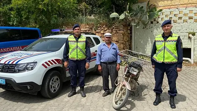 Çalıntı motosiklet trafik kontrolünde bulundu