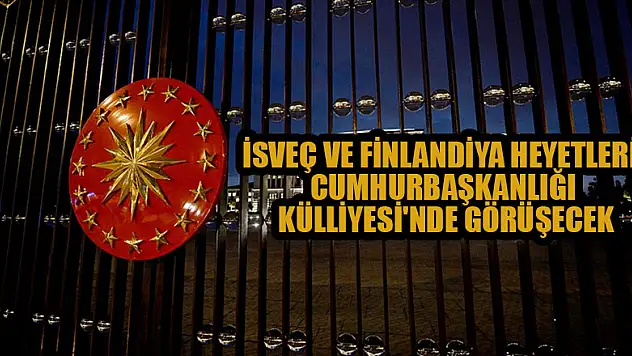 İsveç ve Finlandiya heyetleri Cumhurbaşkanlığı Külliyesi'nde görüşecek