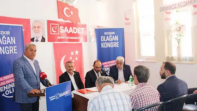 Saadet Bozkır'da Yeni Başkan Hasan Dağ