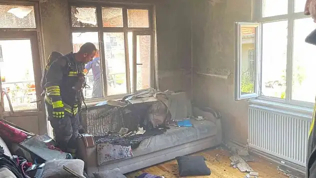 Konya'da müstakil evde yangın!