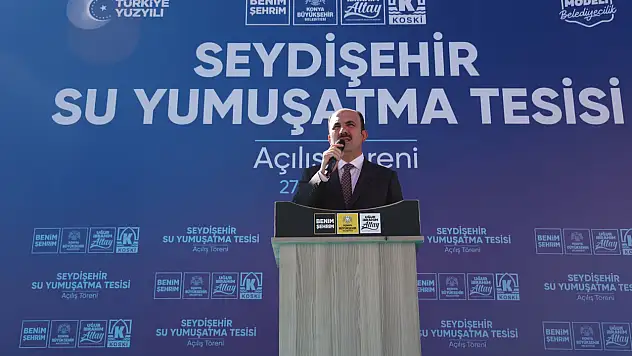 Konya'da 65 milyon liralık su yumuşatma tesisi açıldı !