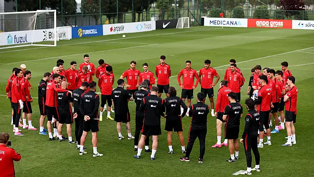 A Milli Futbol Takımı, Kuzey Makedonya maçı hazırlıklarını tamamladı