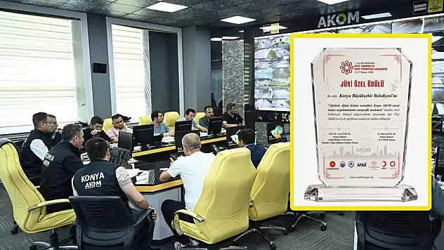 Afet iletişiminde Konya modeli: AKOM'a prestijli ödül
