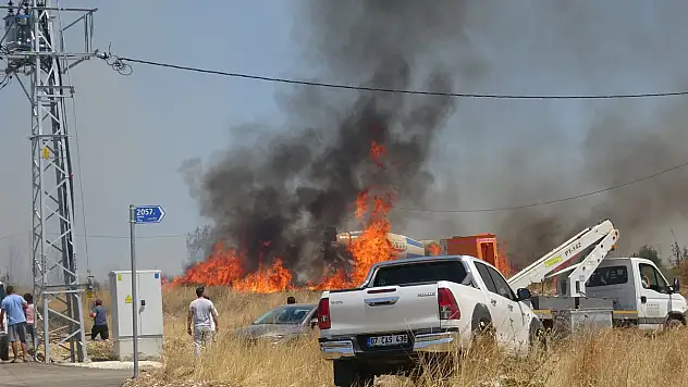 Alevler bir anda evinin yanına gelince kabusu yaşadı