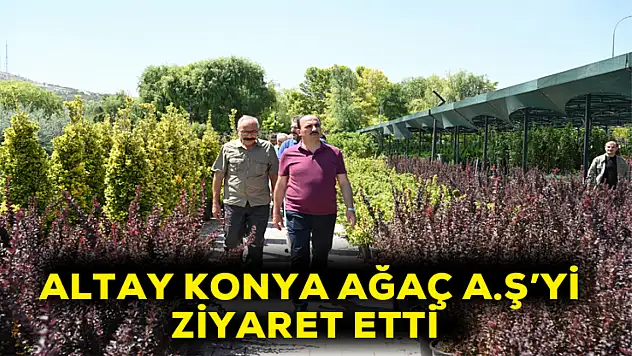 Altay Konya ağaç A.Ş'yi ziyaret etti