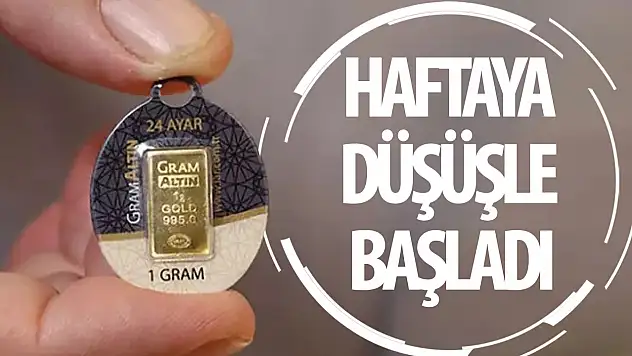 Altın haftaya düşüşle başladı