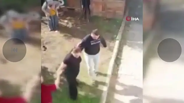 Annesini ve kız kardeşini acımasızca darbetti!