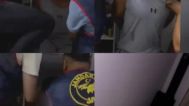 Aranan şahsın yakalandığı yer pes dedirtti