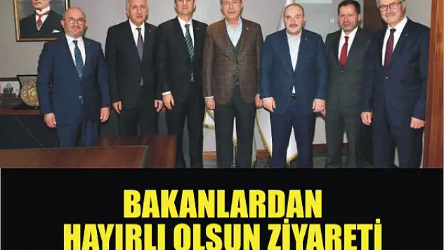 Bakanlardan, KSO Başkanı'na 'hayırlı olsun' ziyareti