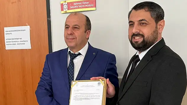 Başkan Çiftçi, mazbatasını aldı