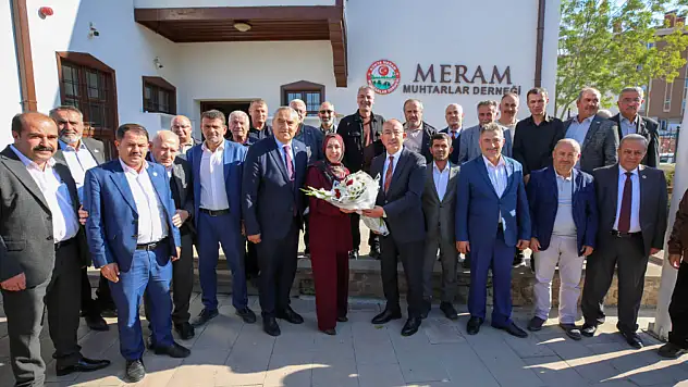 Başkan Kavuş'tan Meram muhtarlarına anlamlı ziyaret