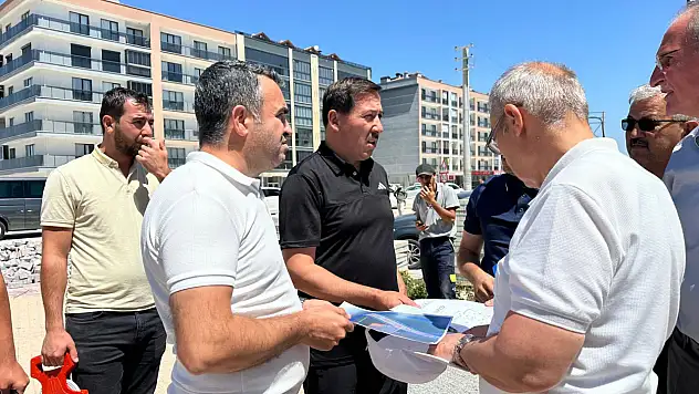 Başkan Kılca kaldırım ve yol düzenleme çalışmalarını yerinde inceledi