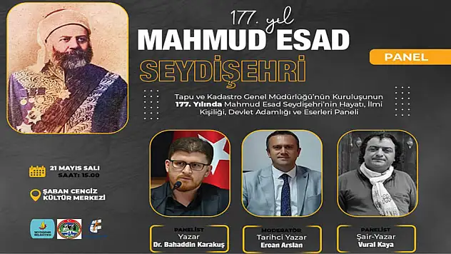 Başkan Ustaoğlu'ndan Mahmut Esad Seydişehri Paneline Davet!