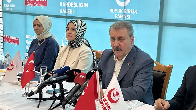BBP Genel Başkanı Destici, Konya'da önemli açıklamalarda bulundu