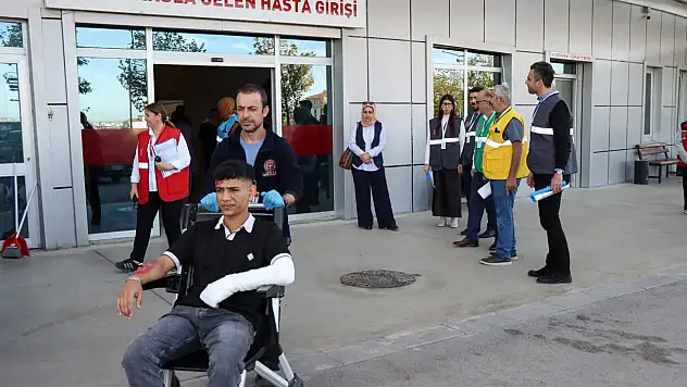 Beyşehir Devlet Hastanesi'nde HAP tatbikatı yapıldı