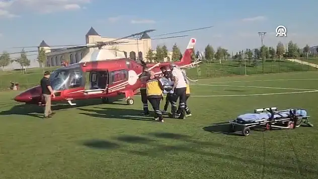 Böbrek yetmezliği olan hasta hava ambulansıyla Konya'ya sevk edildi