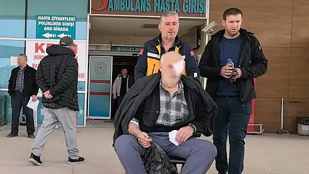 Boya tüpü patladı, yaşlı adam gözünden oldu!