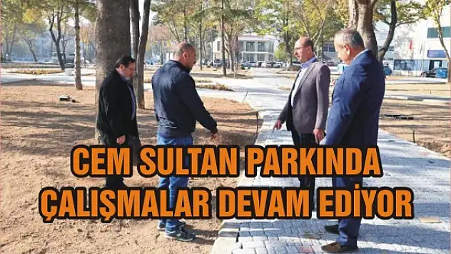 Cem Sultan Parkında çalışmalar devam ediyor