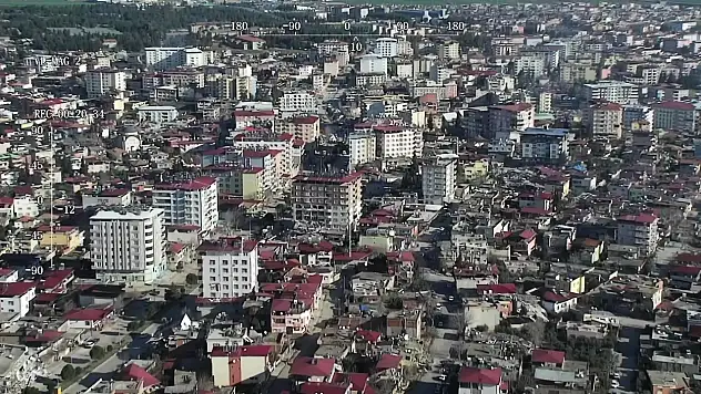 Çevre Şehircilik Bakanlığı İHA'lar ile hasar tespitine başladı