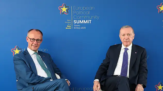 Cumhurbaşkanı Erdoğan, Almanya Başbaşkanı Merz ile bir araya geldi