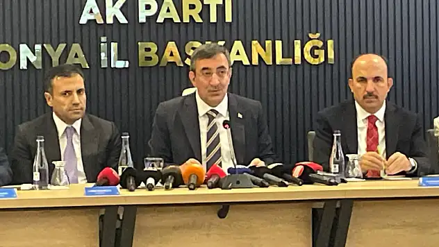 Cumhurbaşkanı Yardımcısı Yılmaz Konya'da dikkat çeken açıklamalarda bulundu!