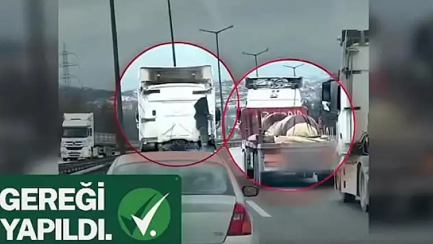 Dakikalarca sol şeridi kapattı! Bakan Yerlikaya 'Gereği yapıldı' diyerek duyurdu