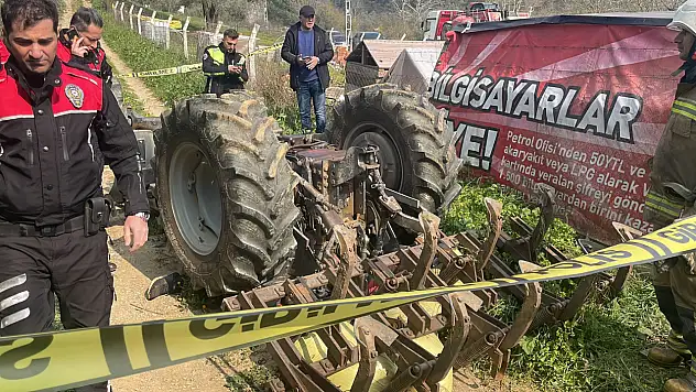 Devrilen traktörün altında kalan 65 yaşındaki çiftçi hayatını kaybetti