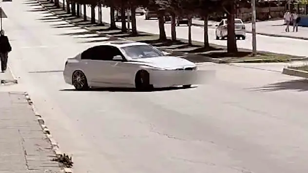 Drift atıp sosyal medyada paylaştı