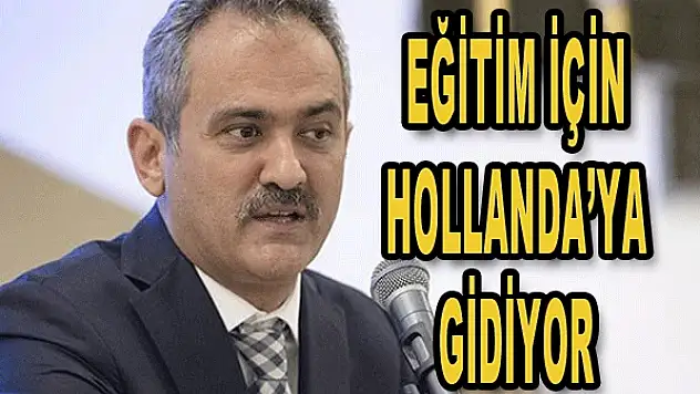 Eğitim için Hollanda'ya gidiyor