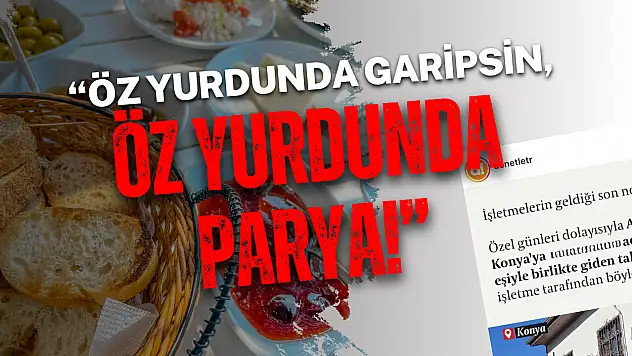Evlilik yıl dönümlerinde Konya'ya gelen çift hayal kırıklığı yaşadı: 'Kendi vatanımızda parya gibi!'