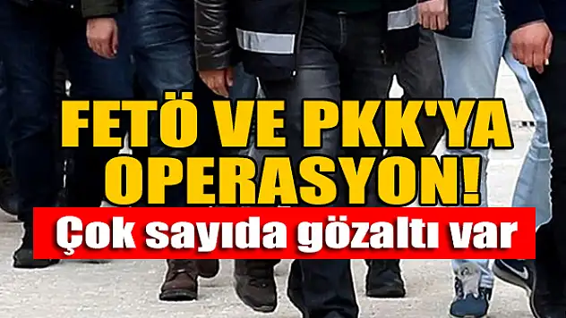 FETÖ ve PKK'ya operasyon: Çok sayıda gözaltı var